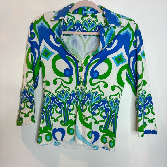 J. McLaughlin Tops - J. McLaughlin | Geometric Patterned Top